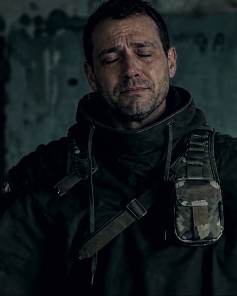 The lowered gun